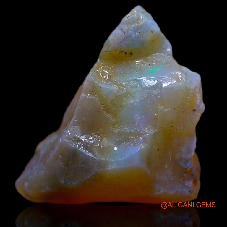 Natural Fire Opal Gemstone 6.00 Cts Loose Fancy Rough From Australia 15x11x9 mm R-597