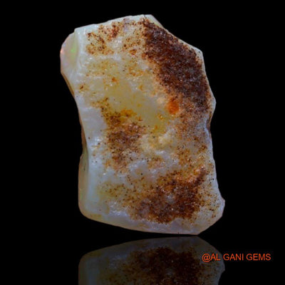 Natural Untreated Fire Opal Loose Gemstone Fancy Rough From Australia 5.40 Cts 16x10x3 mm R-59