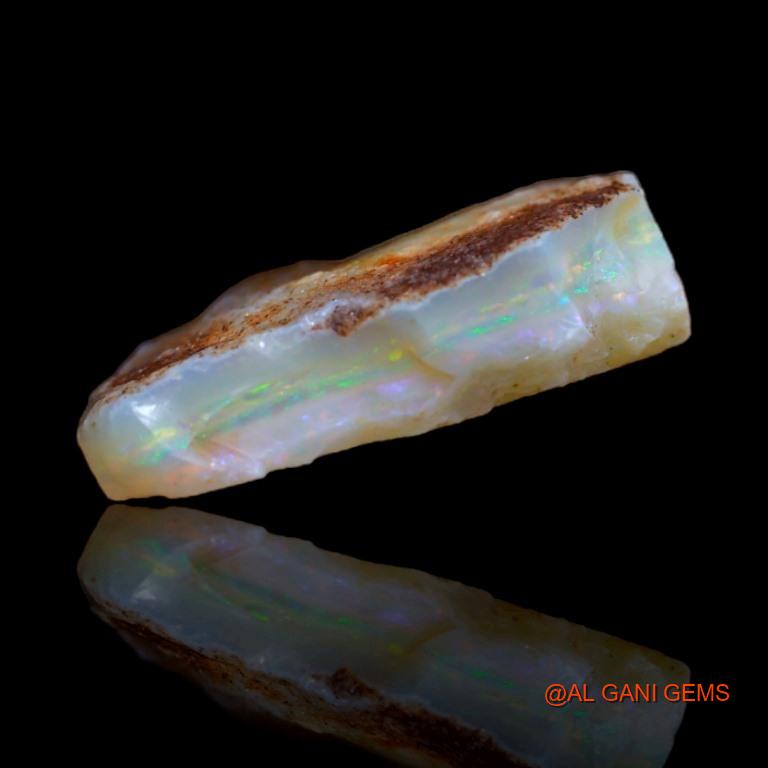 Natural Untreated Fire Opal Loose Gemstone Fancy Rough From Australia 5.40 Cts 16x10x3 mm R-59