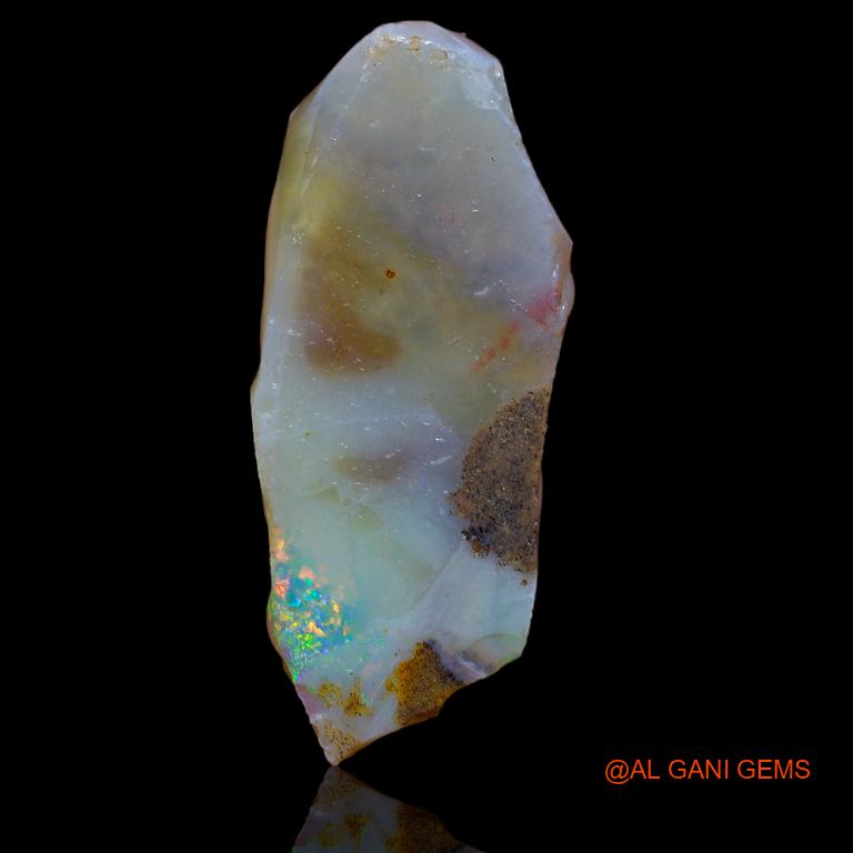 17.00 Cts Unheated Australian Fire Opal Loose Gemstone Fancy Rough Natural 36x16x5 mm R-601