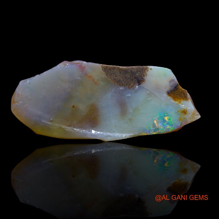 17.00 Cts Unheated Australian Fire Opal Loose Gemstone Fancy Rough Natural 36x16x5 mm R-601