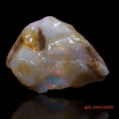 16.00 Cts Natural Australian Fire Opal Loose Gemstone Fancy Rough 21x18x9 mm R-609