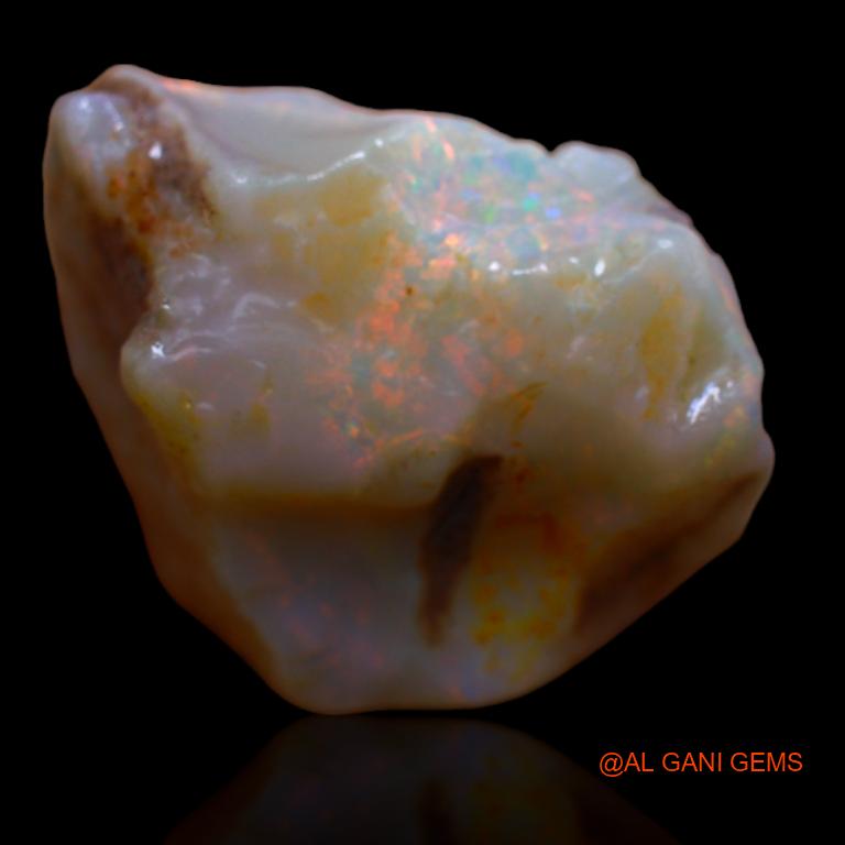 16.00 Cts Natural Australian Fire Opal Loose Gemstone Fancy Rough 21x18x9 mm R-609