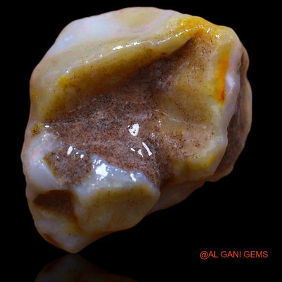 16.00 Cts Natural Australian Fire Opal Loose Gemstone Fancy Rough 21x18x9 mm R-609