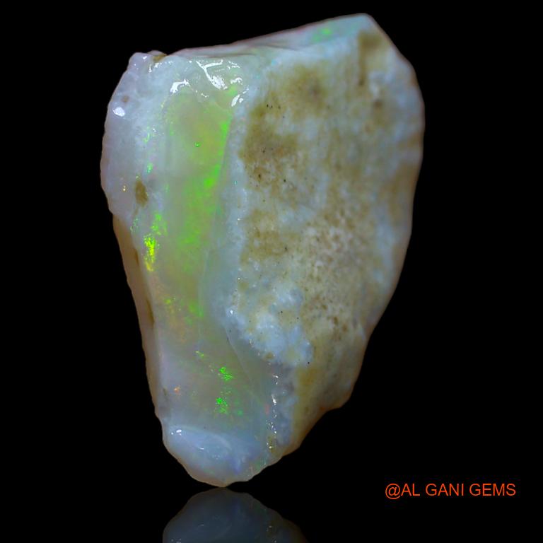 Natural Fire Opal Gemstone 13.00 Cts Loose Fancy Rough From Australia 20x19x7 mm R-628