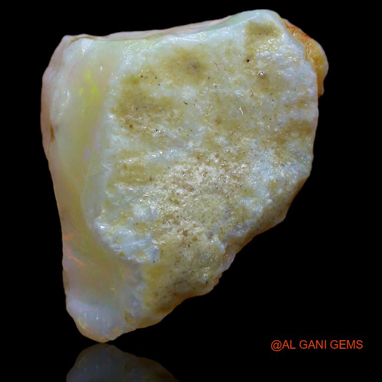 Natural Fire Opal Gemstone 13.00 Cts Loose Fancy Rough From Australia 20x19x7 mm R-628