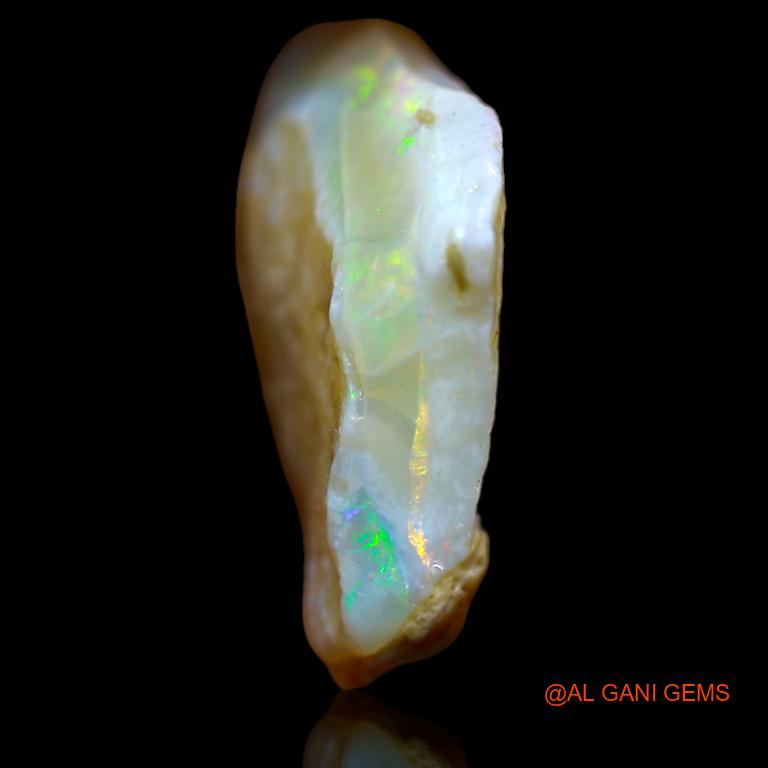 Natural Fire Opal Gemstone 13.00 Cts Loose Fancy Rough From Australia 20x19x7 mm R-628