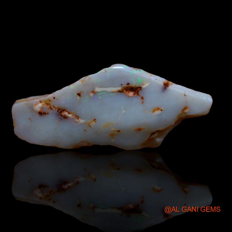 Natural Fire Opal Gemstone 18.00 Cts Loose Fancy Rough From Australia 37x17x5 mm R-629