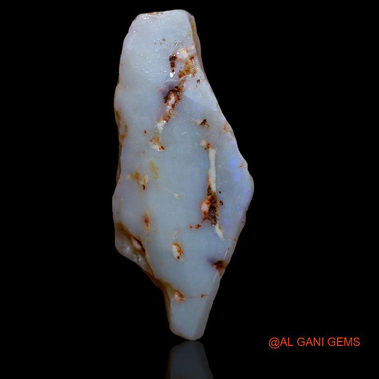 Natural Fire Opal Gemstone 18.00 Cts Loose Fancy Rough From Australia 37x17x5 mm R-629