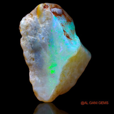 Natural Fire Opal Gemstone 10.00 Cts Loose Fancy Rough From Australia 19x15x8 mm R-637