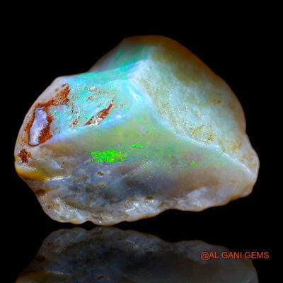 Natural Fire Opal Gemstone 10.00 Cts Loose Fancy Rough From Australia 19x15x8 mm R-637