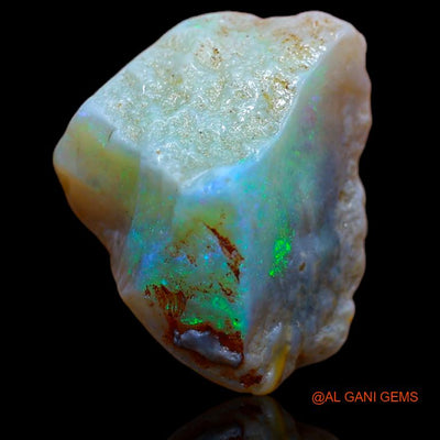 Natural Fire Opal Gemstone 10.00 Cts Loose Fancy Rough From Australia 19x15x8 mm R-637