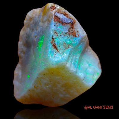 Natural Fire Opal Gemstone 10.00 Cts Loose Fancy Rough From Australia 19x15x8 mm R-637