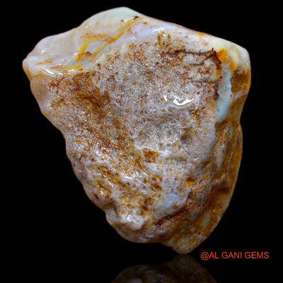 Natural Fire Opal Gemstone 10.00 Cts Loose Fancy Rough From Australia 19x15x8 mm R-637