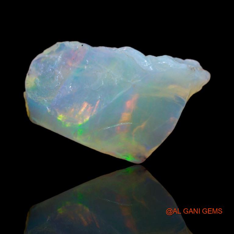 6.65 Cts Natural Australian Fire Opal Loose Gemstone Fancy Rough 18x11x6 mm R-63
