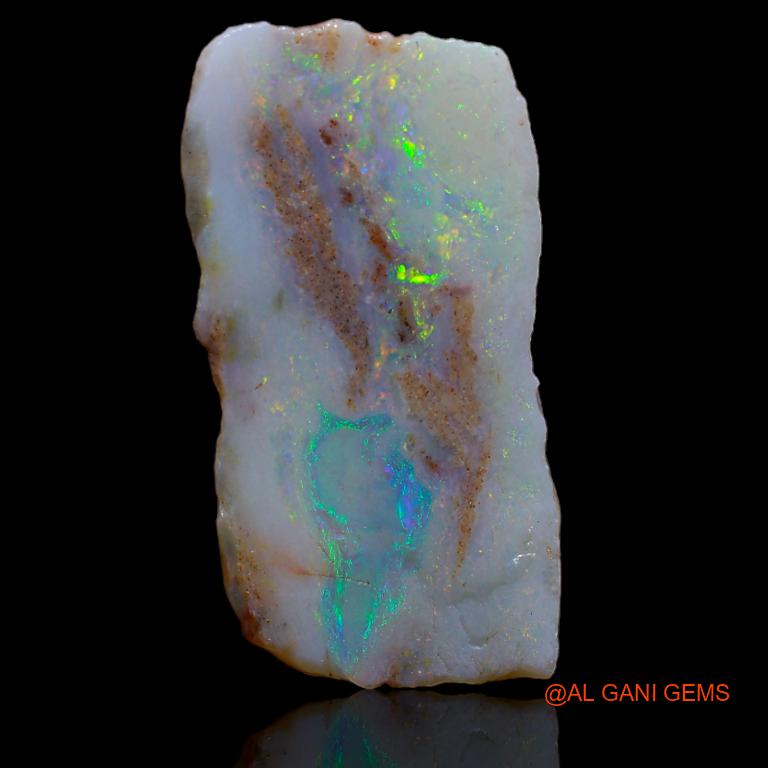 Natural Fire Opal Gemstone 6.00 Cts Loose Fancy Rough From Australia 25x13x2 mm R-641