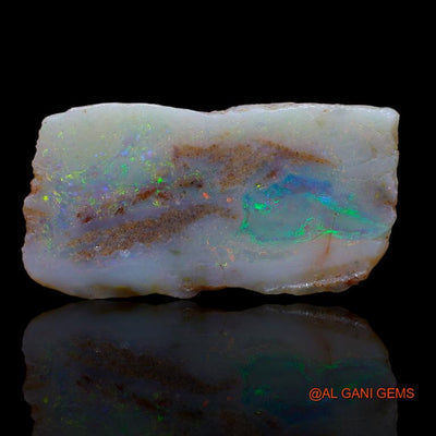 Natural Fire Opal Gemstone 6.00 Cts Loose Fancy Rough From Australia 25x13x2 mm R-641
