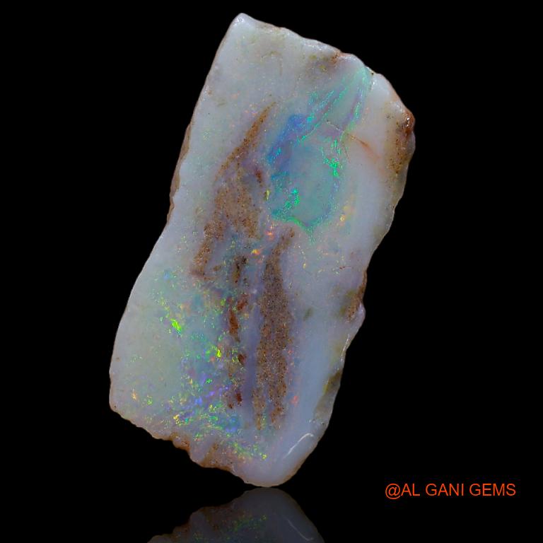 Natural Fire Opal Gemstone 6.00 Cts Loose Fancy Rough From Australia 25x13x2 mm R-641