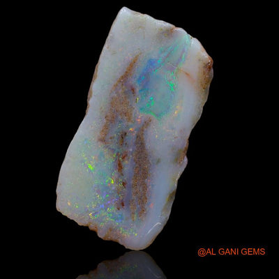 Natural Fire Opal Gemstone 6.00 Cts Loose Fancy Rough From Australia 25x13x2 mm R-641