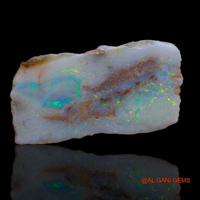 Natural Fire Opal Gemstone 6.00 Cts Loose Fancy Rough From Australia 25x13x2 mm R-641