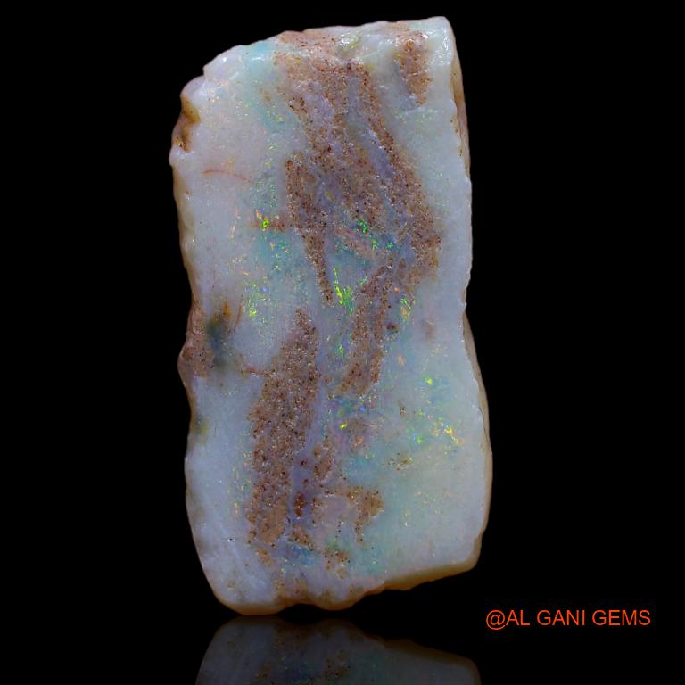 Natural Fire Opal Gemstone 6.00 Cts Loose Fancy Rough From Australia 25x13x2 mm R-641