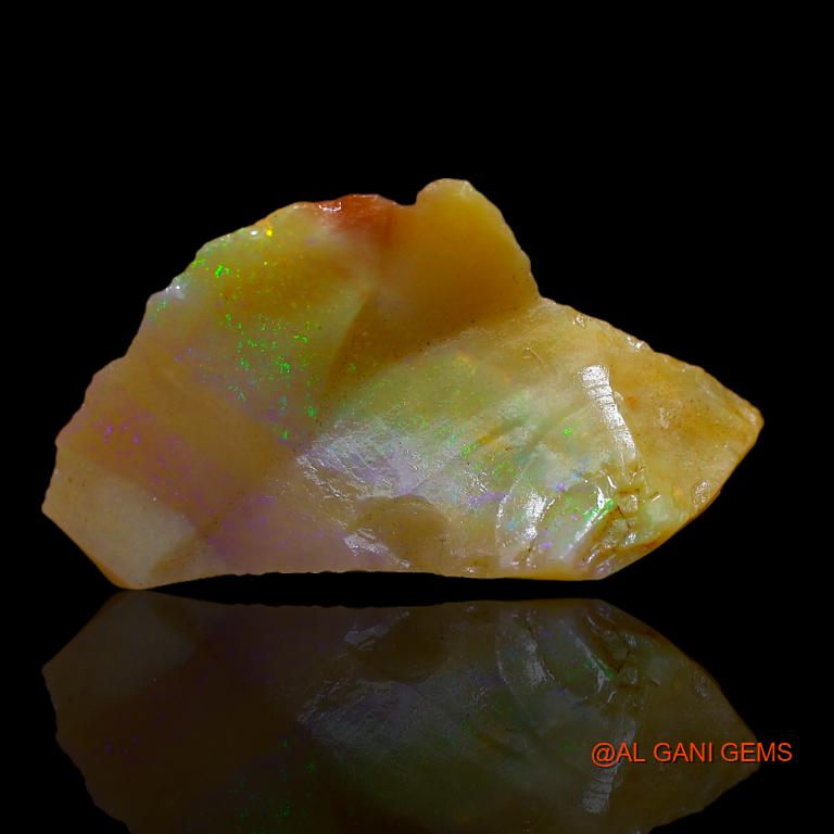 12.00 Cts Natural Australian Fire Opal Loose Gemstone Fancy Rough 28x15x10 mm R-662