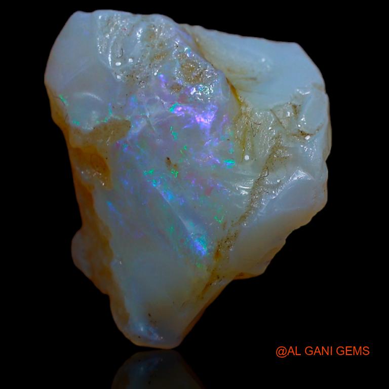 Natural Fire Opal Gemstone 19.00 Cts Loose Fancy Rough From Australia 20x16x12 mm R-663