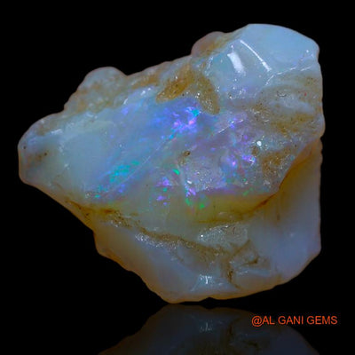 Natural Fire Opal Gemstone 19.00 Cts Loose Fancy Rough From Australia 20x16x12 mm R-663
