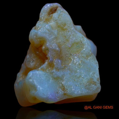 Natural Fire Opal Gemstone 19.00 Cts Loose Fancy Rough From Australia 20x16x12 mm R-663