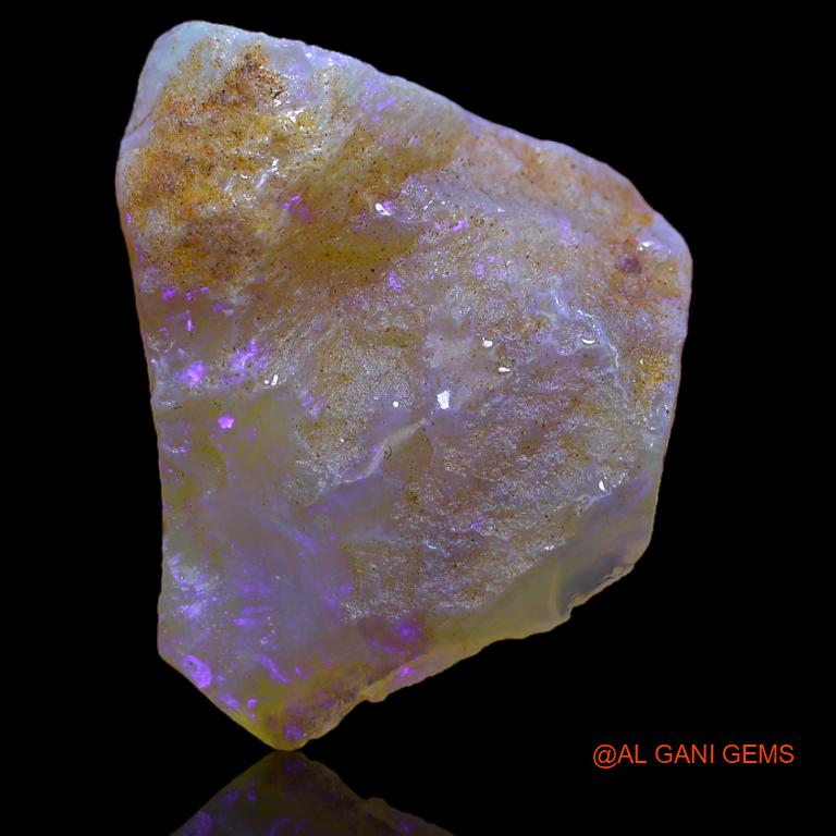 10.00 Cts Natural Australian Fire Opal Fancy Rough Loose Gemstone For Jewelry 23x19x4 mm R-664
