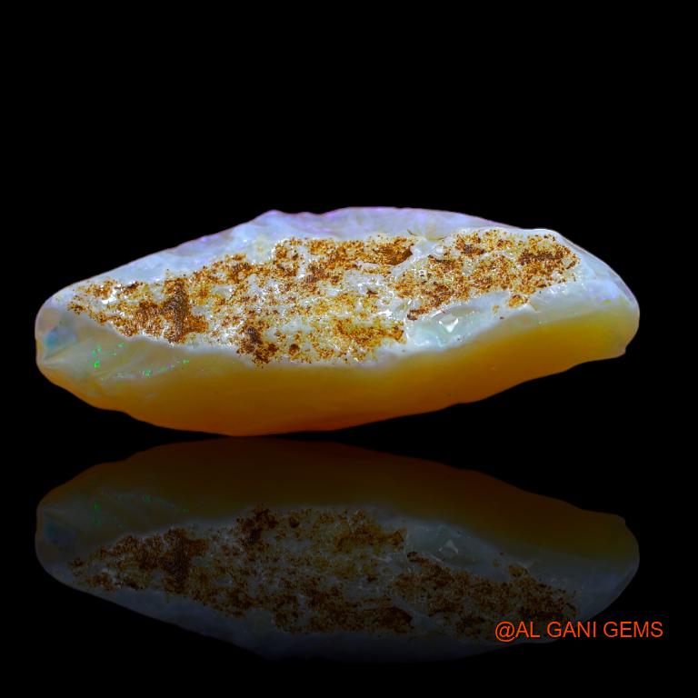 11.00 Cts Natural Australian Fire Opal Loose Gemstone Fancy Rough 27x10x9 mm R-665