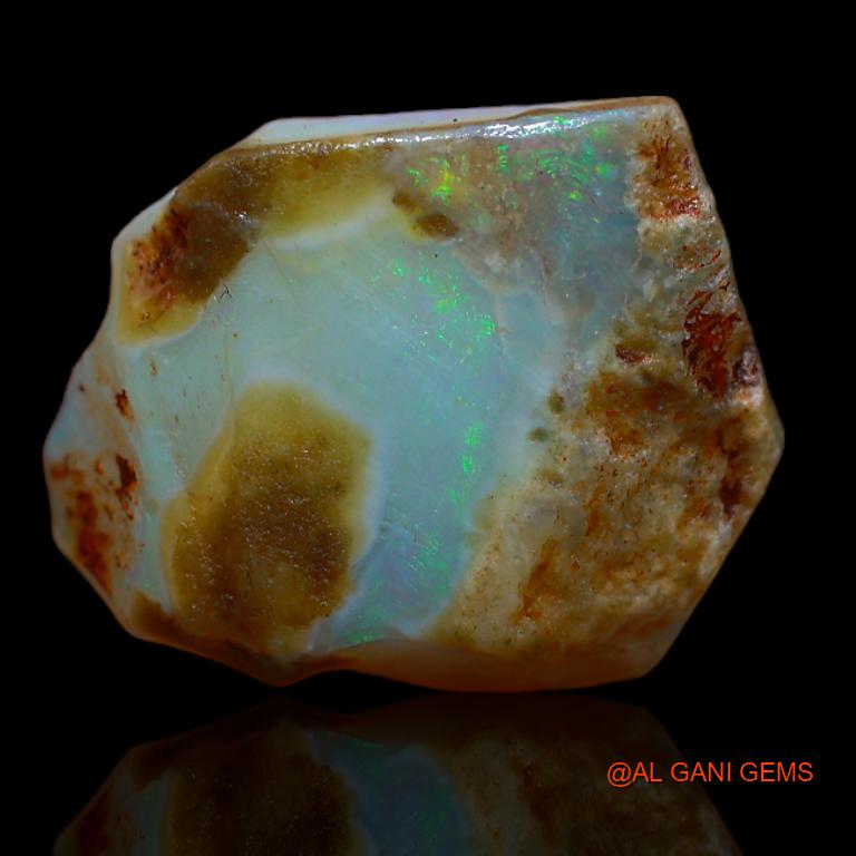 8.00 Cts Natural Australian Fire Opal Fancy Rough Loose Gemstone For Jewelry 18x14x4 mm R-670