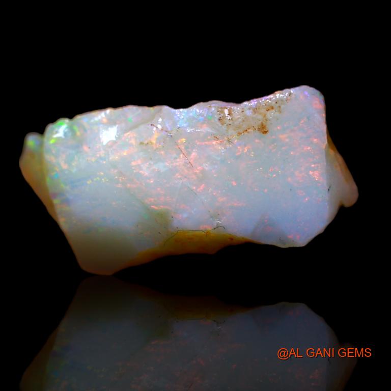 Natural Untreated Fire Opal Loose Gemstone Fancy Rough From Australia 6.00 Cts 19x9x6 mm R-675