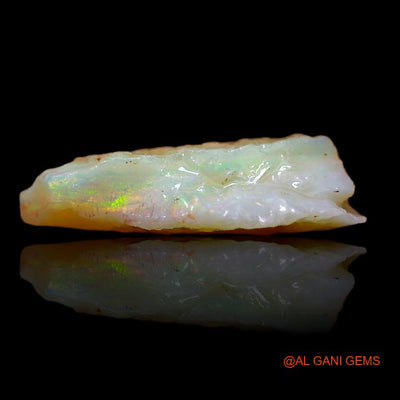 Natural Untreated Fire Opal Loose Gemstone Fancy Rough From Australia 8.00 Cts 18x15x5 mm R-678