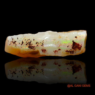 Natural Untreated Fire Opal Loose Gemstone Fancy Rough From Australia 8.00 Cts 18x15x5 mm R-678