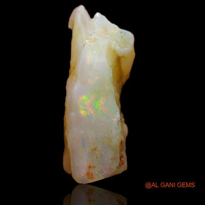 Natural Untreated Fire Opal Loose Gemstone Fancy Rough From Australia 8.00 Cts 18x15x5 mm R-678