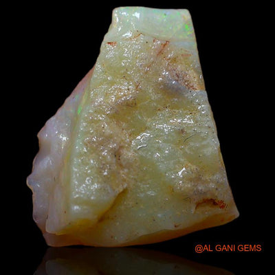 Natural Untreated Fire Opal Loose Gemstone Fancy Rough From Australia 8.00 Cts 18x15x5 mm R-678