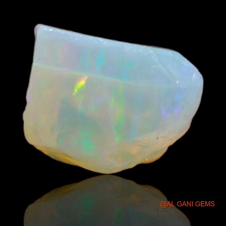 6.20 Cts Natural Australian Fire Opal Loose Gemstone Fancy Rough 14x11x6 mm R-67