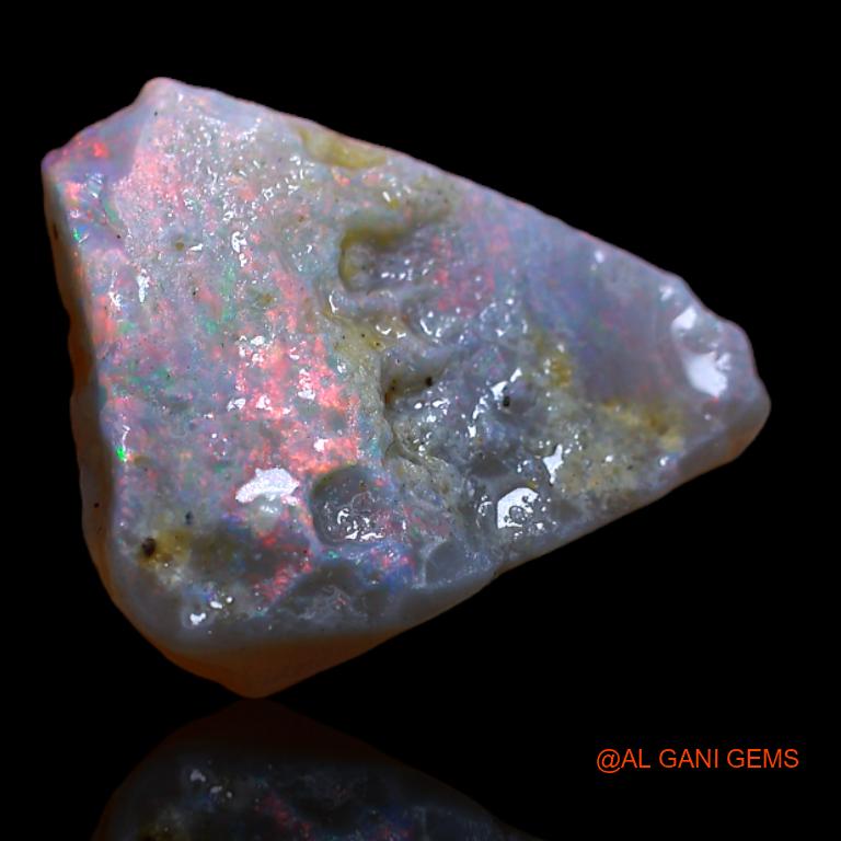 Natural Fire Opal Gemstone 4.00 Cts Loose Fancy Rough From Australia 16x13x4 mm R-691