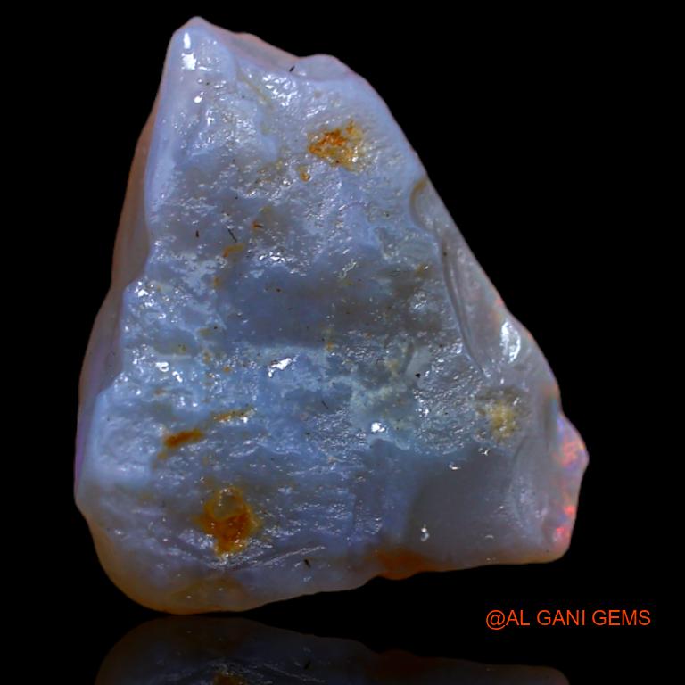 Natural Fire Opal Gemstone 4.00 Cts Loose Fancy Rough From Australia 16x13x4 mm R-691