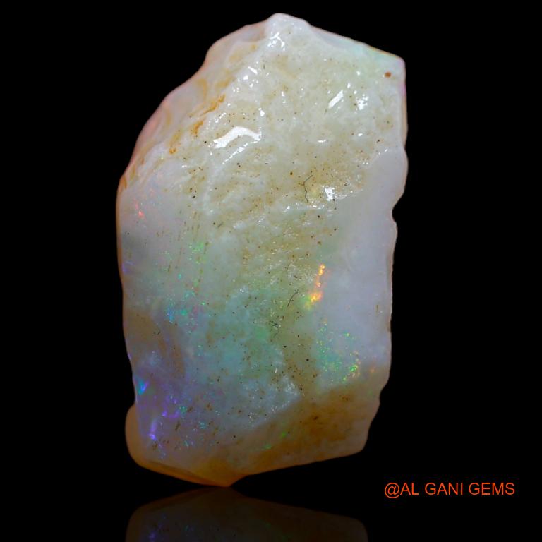 Natural Fire Opal Gemstone 8.00 Cts Loose Fancy Rough From Australia 18x10x6 mm R-692