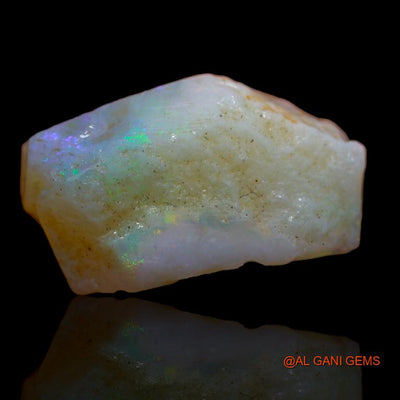 Natural Fire Opal Gemstone 8.00 Cts Loose Fancy Rough From Australia 18x10x6 mm R-692