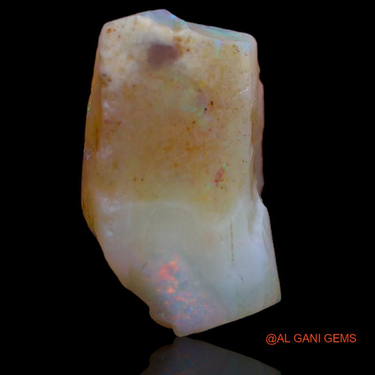 Natural Fire Opal Gemstone 8.00 Cts Loose Fancy Rough From Australia 18x10x6 mm R-692