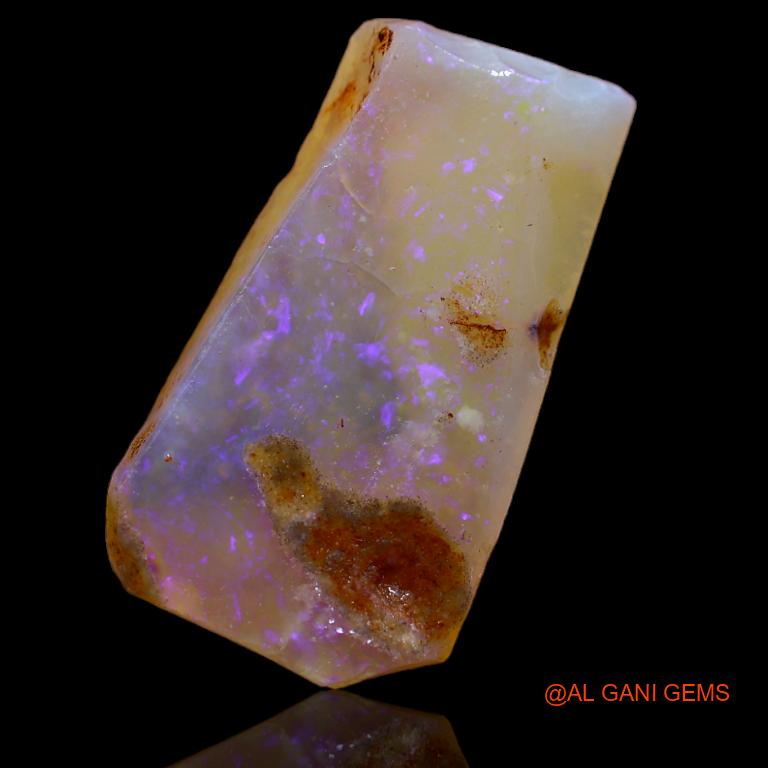 8.00 Cts Natural Australian Fire Opal Loose Gemstone Fancy Rough 22x12x4 mm R-693