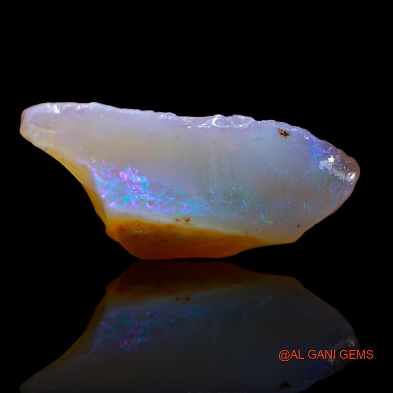 7.00 Cts Natural Australian Fire Opal Loose Gemstone Fancy Rough 20x12x7 mm R-695