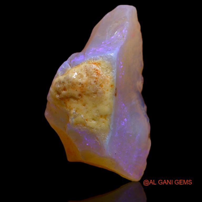 7.00 Cts Natural Australian Fire Opal Loose Gemstone Fancy Rough 20x12x7 mm R-695