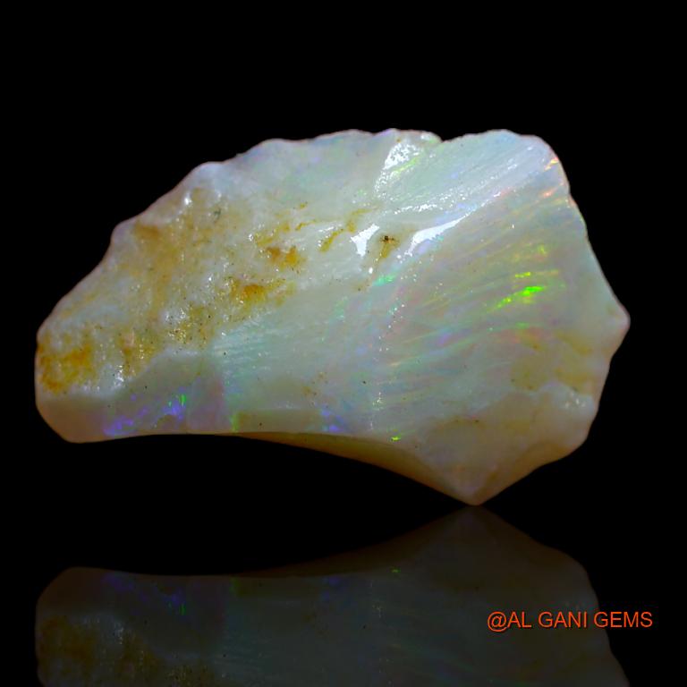 5.00 Cts Natural Australian Fire Opal Loose Gemstone Fancy Rough 19x12x6 mm R-697