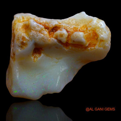Natural Untreated Fire Opal Loose Gemstone Fancy Rough From Australia 11.00 Cts 22x19x7 mm R-699