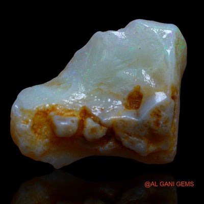 Natural Untreated Fire Opal Loose Gemstone Fancy Rough From Australia 11.00 Cts 22x19x7 mm R-699