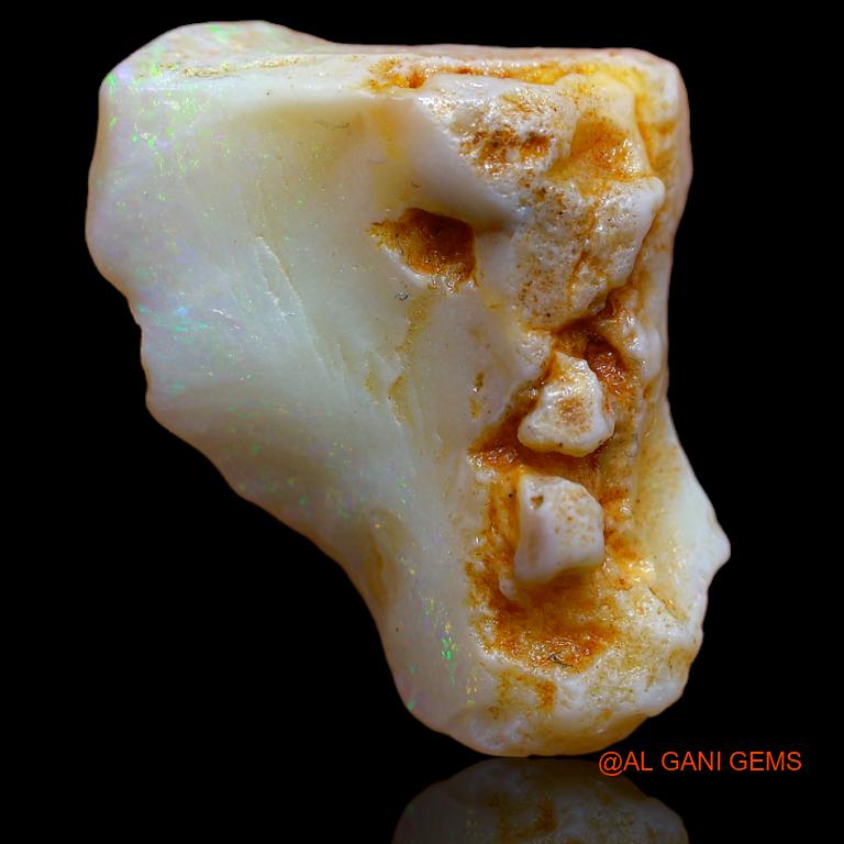 Natural Untreated Fire Opal Loose Gemstone Fancy Rough From Australia 11.00 Cts 22x19x7 mm R-699